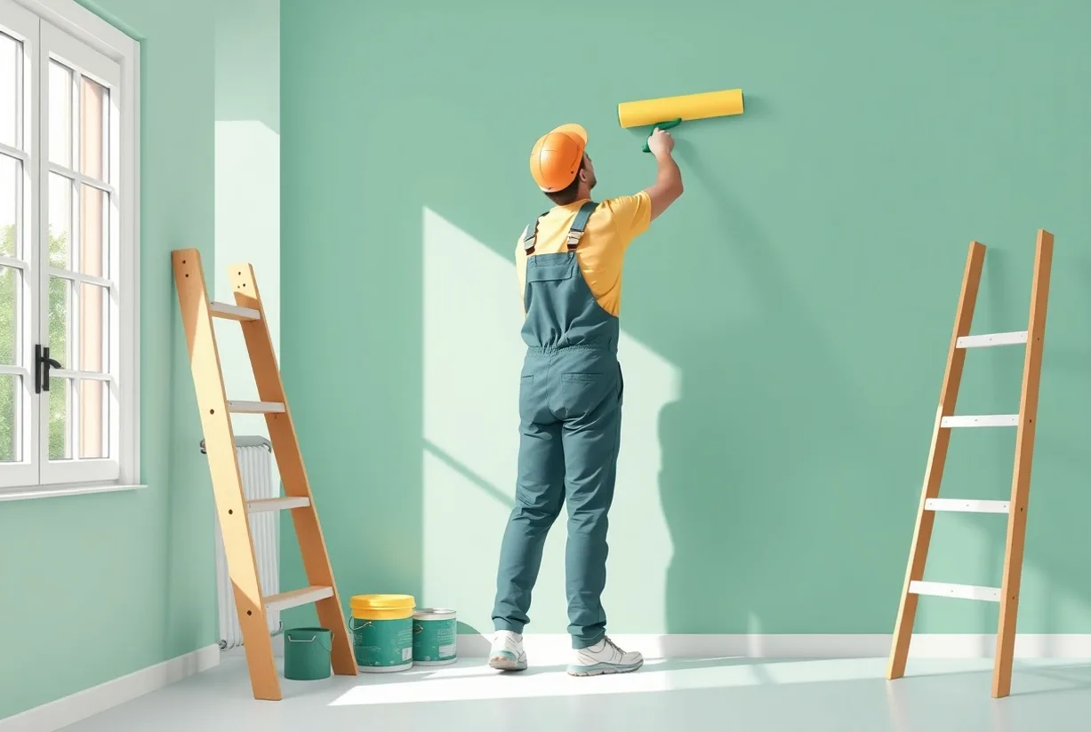 Peintre Hem 59510 en intervention sur un chantier
