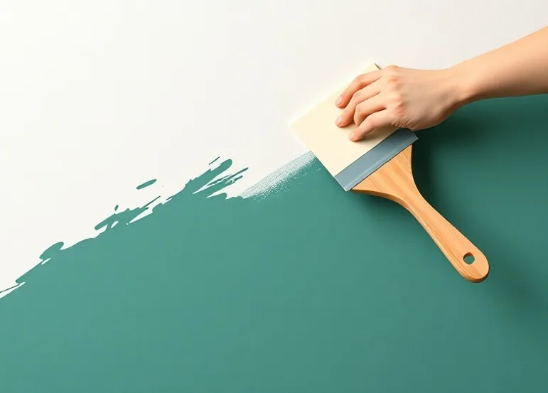 Ponçage et rebouchage des fissures avant mise en peinture